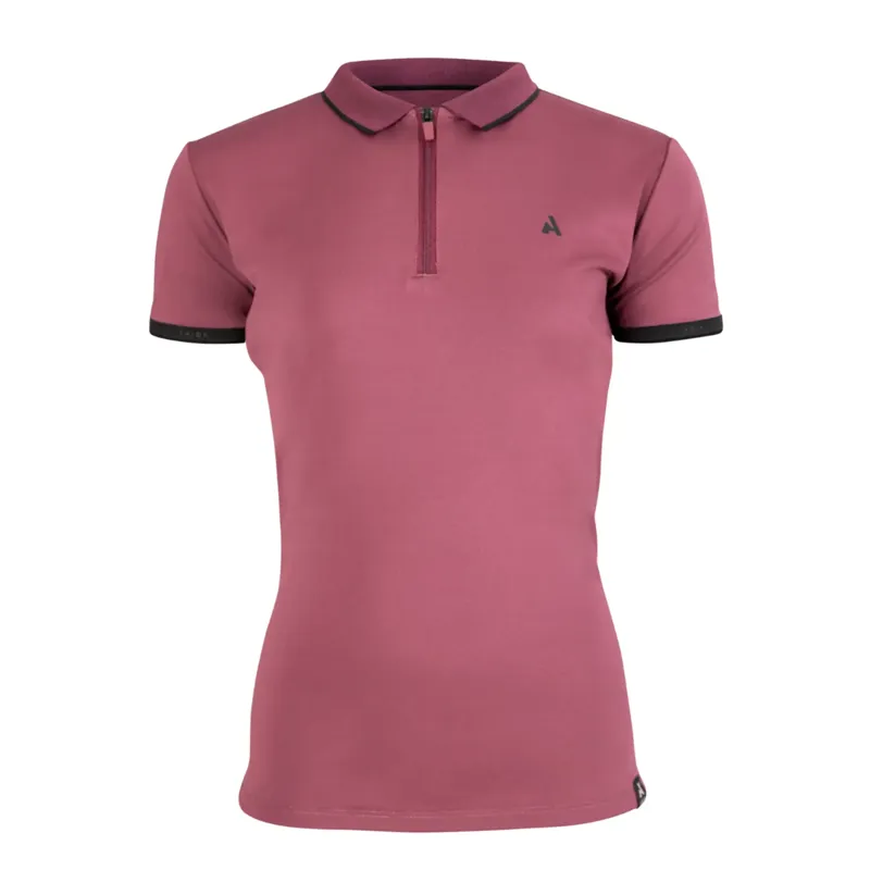 Aubrion React Tech Polo Young Rider in Mauve